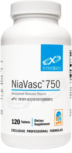 Version 1.0.0 XYMOGEN NiaVasc 750 caja frontal 120 tabletas