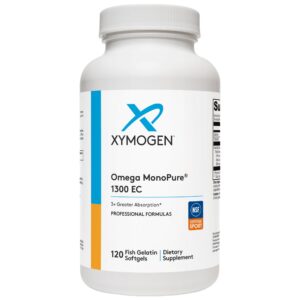 Version 1.0.0 XYMOGEN Omega MonoPure frasco de 120 cápsulas