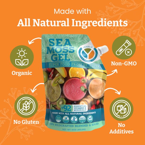 Gel en frasco translúcido con fruta real