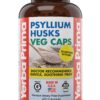 Cápsulas de cáscara de psyllium Yerba Prima para salud intestinal