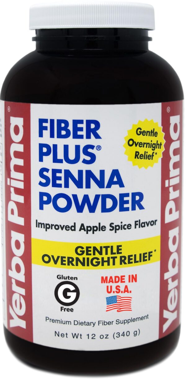 yerba prima fiber plus senna polvo caja frontal