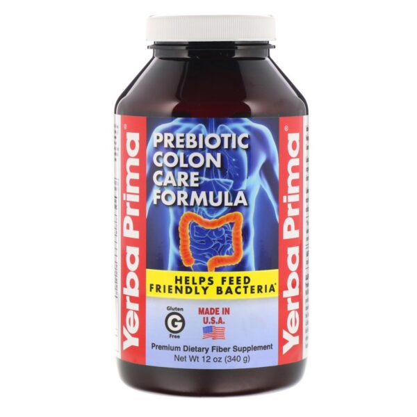 Version 1.0.0 Yerba Prima fórmula prebiótica polvo suplemento fibra colon