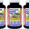 Yerba Prima psyllium fibras cápsulas veganas 180 unidades paquete 3