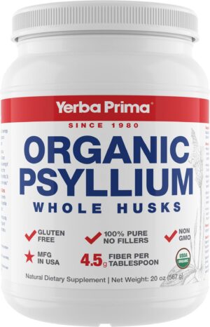 Version 1.0.0 Yerba Prima psyllium orgánico cáscara completa para salud digestiva
