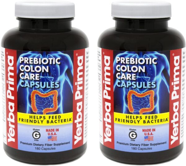 Version 1.0.0 Yerba Prima suplemento de fibra prebiótica 180 cápsulas