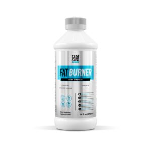 Version 1.0.0 Yes You Can! Quemador de grasa líquido - vista frontal de la botella