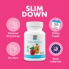 Etiqueta Slim Down en fondo blanco