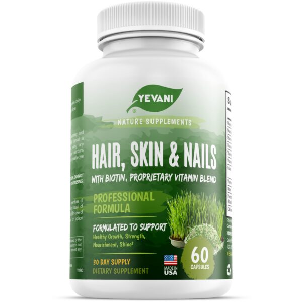 YEVANI vitaminas 100% puras para cabello piel y uñas