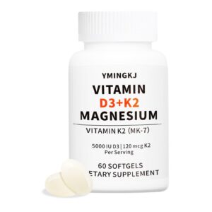 YMINGKJ Vitamina D3 K2 softgels frasco