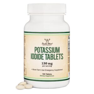 Tabletas de yoduro de potasio 130 mg frente
