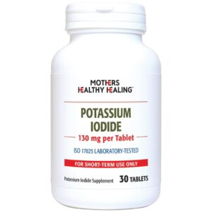 Frasco con etiqueta Mothers Healthy Healing