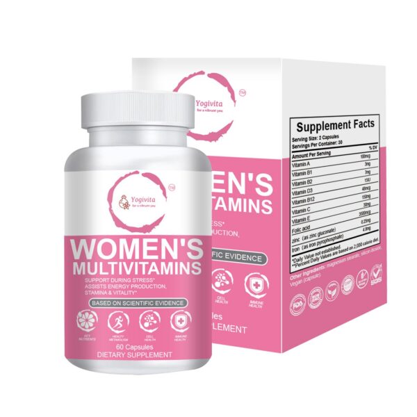 Capsule bottle with Yogivita branding design