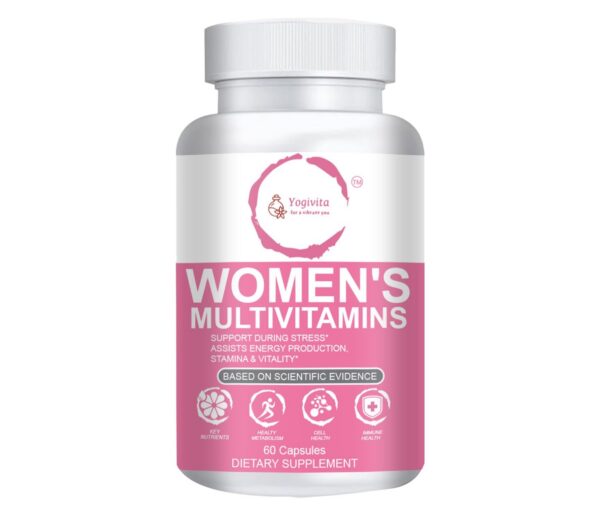 Version 1.0.0 Yogivita Women’s Multivitamin bottle and label