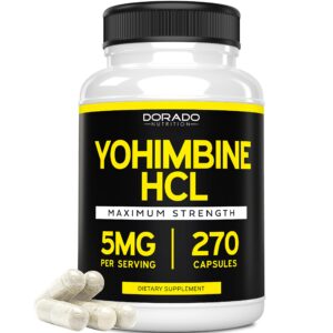 Version 1.0.0 Yohimbina HCL 5mg 270 cápsulas frasco