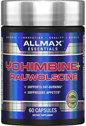yohimbina rauwolscina allmax suplemento quemar grasa 60 cápsulas