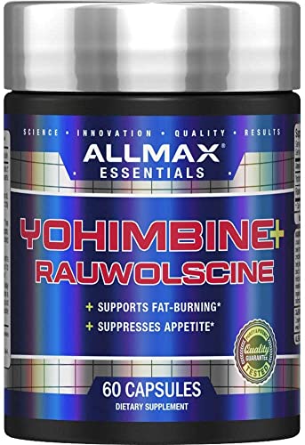 yohimbina rauwolscina allmax suplemento quemar grasa 60 cápsulas