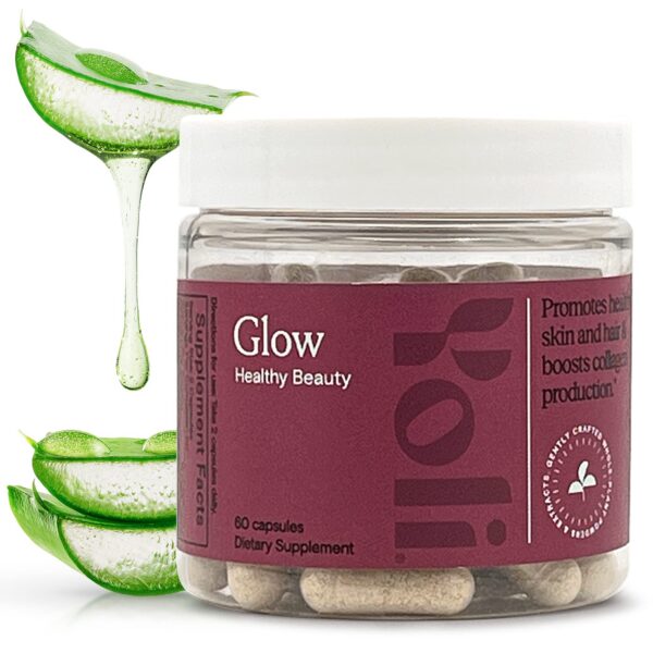 Frasco Yoli Glow vitaminas para cabello, piel y uñas