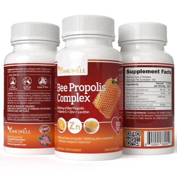 Etiqueta detallada de YongWell Propolis Complex