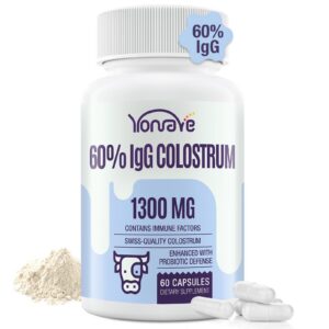 Frasco Yonrave de calostro bovino 1300 mg