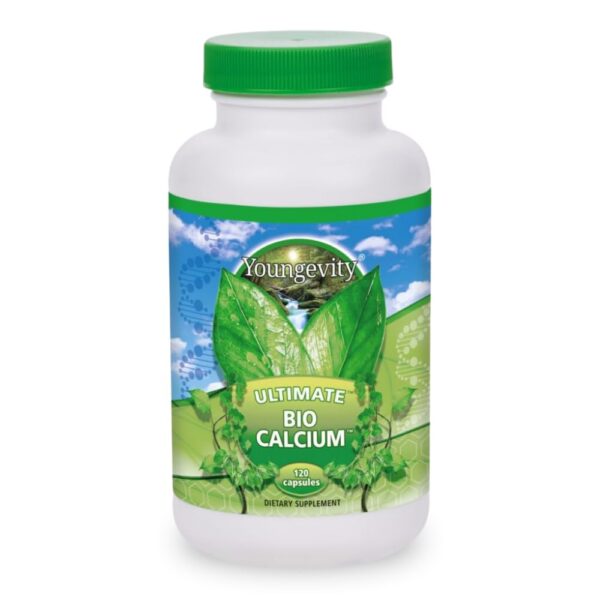Frente de la botella Youngevity Bio Calcium