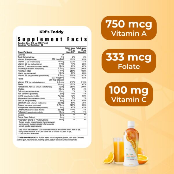 Youngevity Toddy botella de sabor naranja