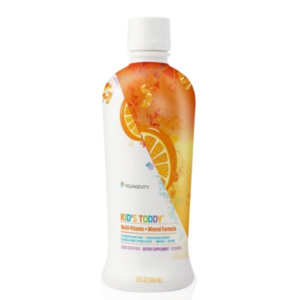 Youngevity Kid's Toddy etiqueta frontal