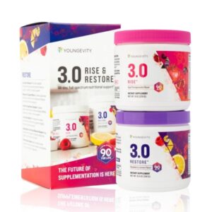 Version 1.0.0 Youngevity Tangy Tangerine 3.0 Rise & Restore frasco