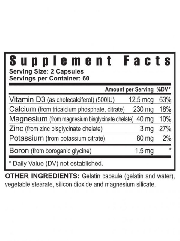 Etiqueta de producto Ultimate Cal