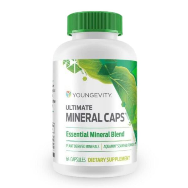 Youngevity Ultimate Mineral Caps etiqueta frontal