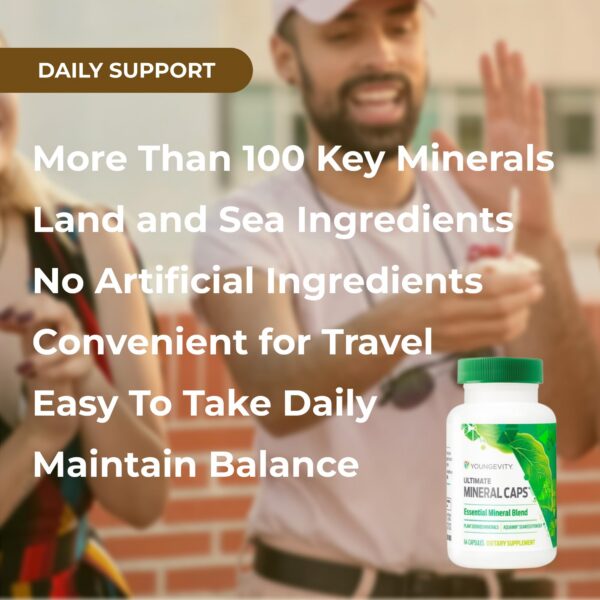 Botella de minerales en estante