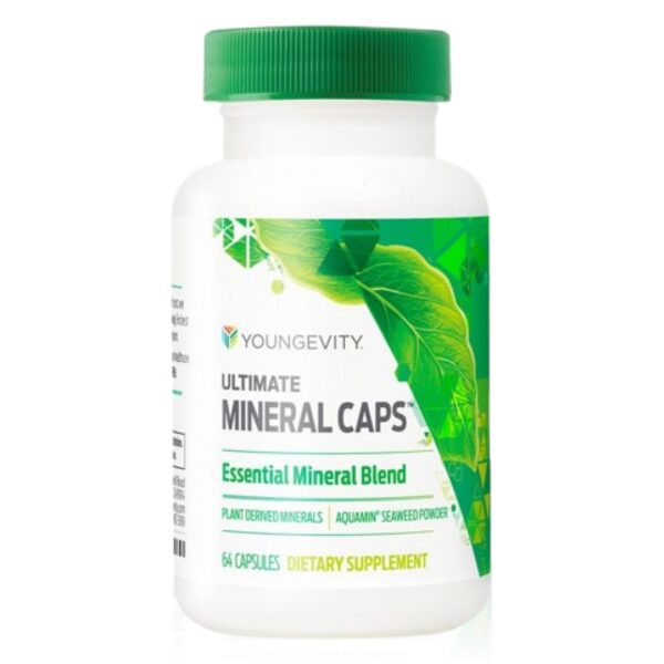 Frasco de Ultimate Mineral Caps frente