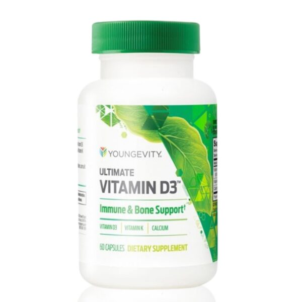 Frasco frontal de Youngevity D3 5000 UI con K2