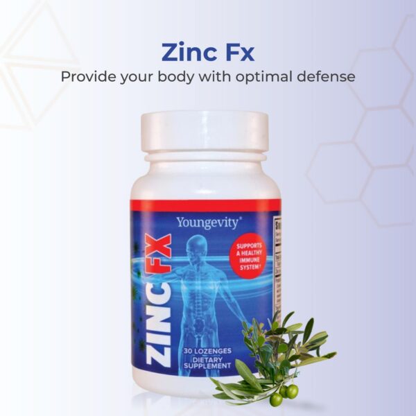 Detalle de ingredientes en etiqueta Zinc Fx