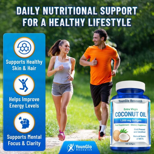 Etiqueta frontal de producto coco aceite de coco