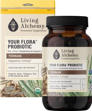Your Flora probiótico cápsulas para salud intestinal y digestión