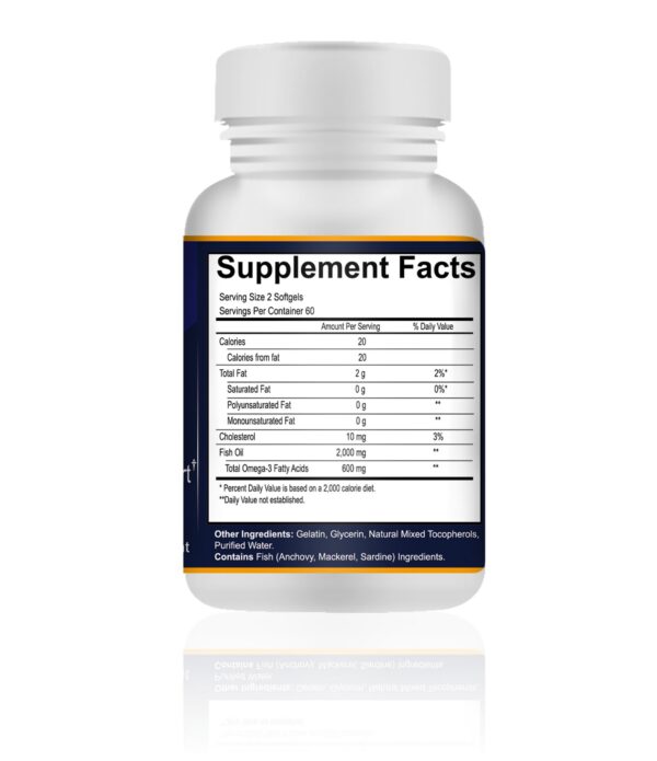 Your Nutritionist Omega-3 Fish Oil etiqueta