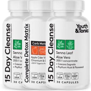 Youth & Tonic caja cápsulas detox limpieza colon y cuerpo