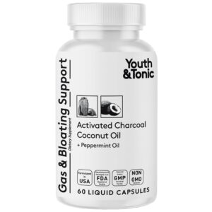 Version 1.0.0 Youth & Tonic pastillas carbón activado para gases y digestión