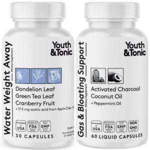 Version 1.0.0 Youth & Tonic pastillas para retención de agua y hinchazón paquete principal