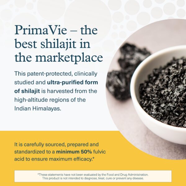 Youtheory cápsulas Shilajit 500 mg apoyo a stamina y energía
