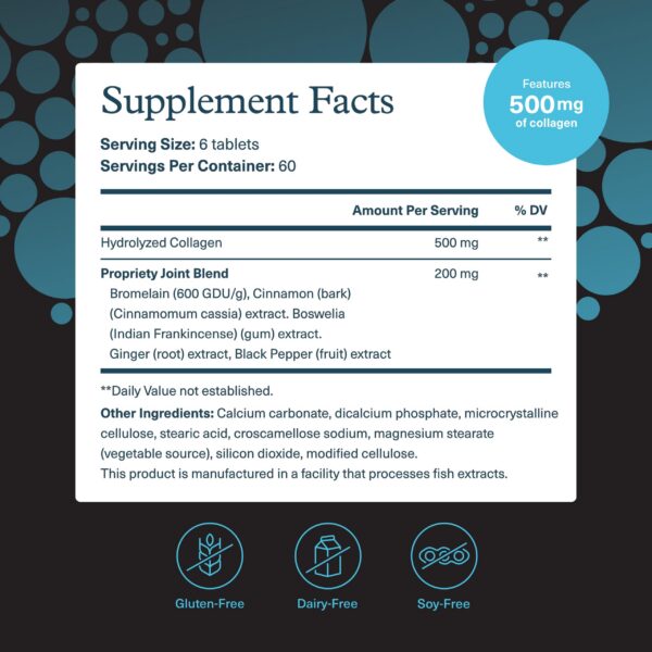 Version 1.0.0 Etiqueta de Youtheory Joint Collagen