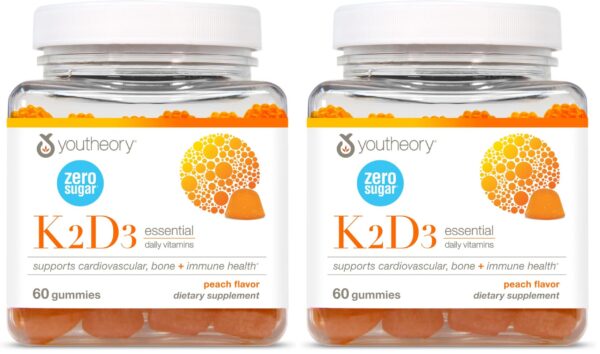 Frente del envase Youtheory K2D3 gomitas