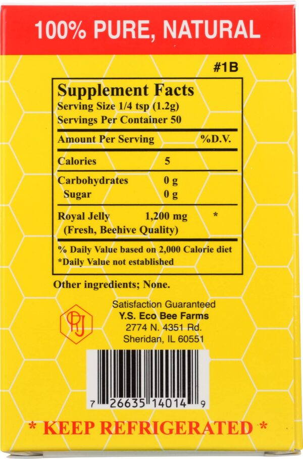 Etiqueta frontal jalea real líquida