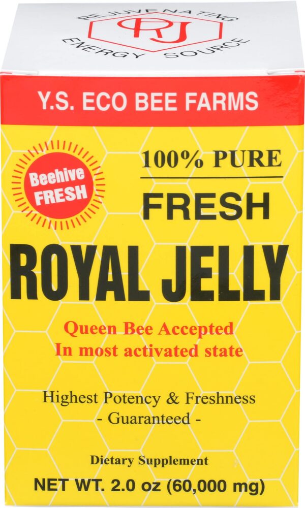 YS Eco Bee Farms jalea real fresca en frasco
