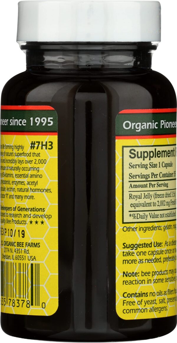 Etiqueta y frasco de Jalea Real YS Eco Bee Farms