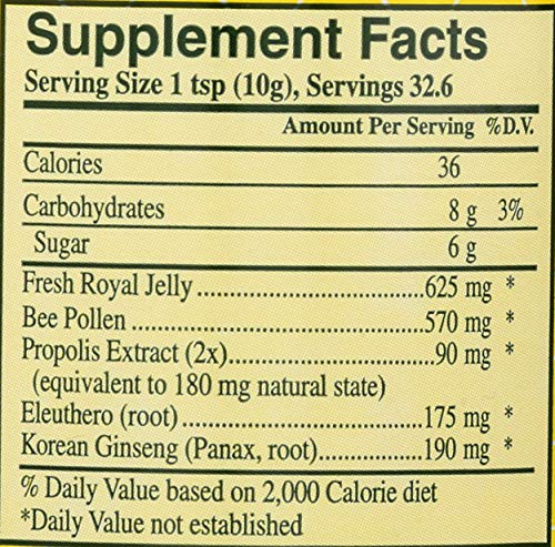 Miel con jalea real en envase