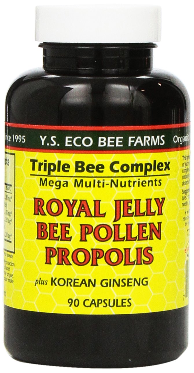 YS Organic Bee Farms Royal Jelly and Bee Pollen Propolis Ginseng
