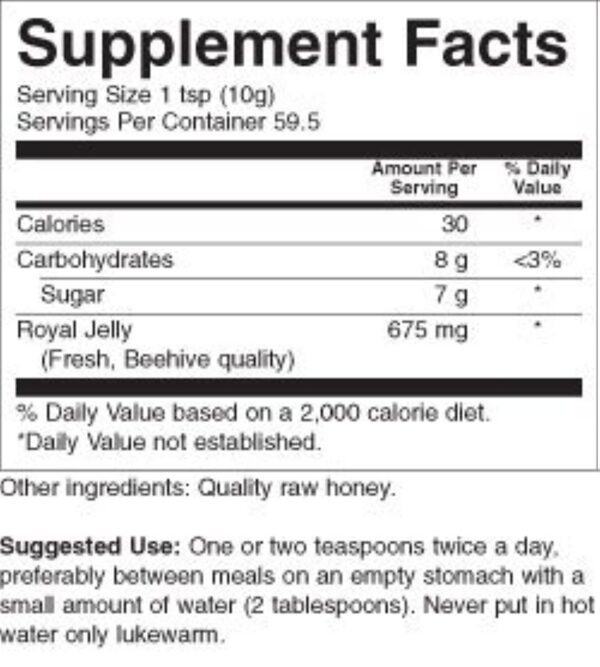 Etiqueta del producto YS Royal Jelly/Honey Bee