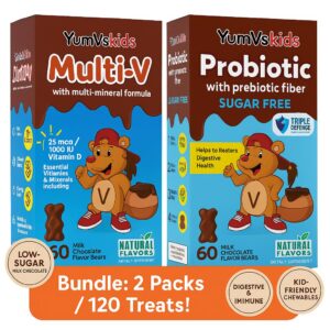 Oso de chocolate multivitamínico para niños, frente