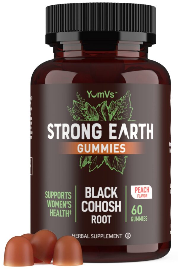 YUM-V'S Strong Earth gomitas cohosh negro 60 unidades